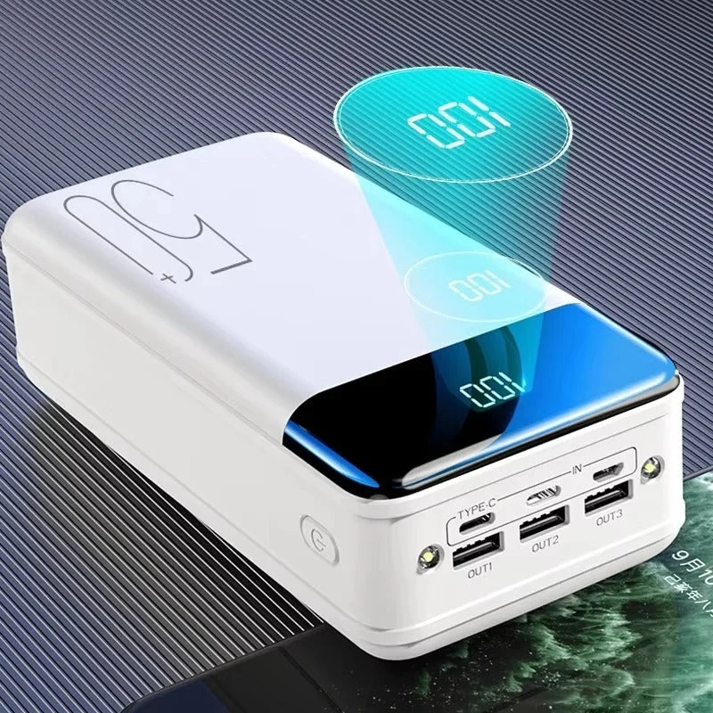 Power Bank da 50.000mAh - Ricarica Veloce per Telefoni e Tablet