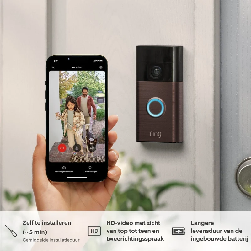 Campanello Video Luxe - Senza Fili con Batteria | 1080p HD