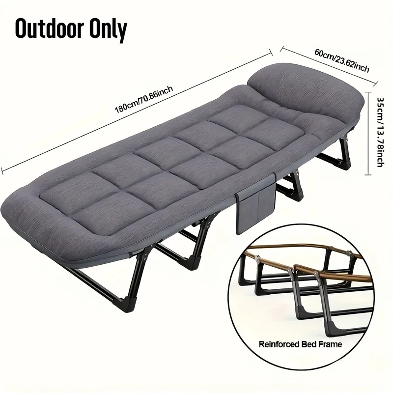Letto da Campeggio Pieghevole - Alluminio Leggero & Inox