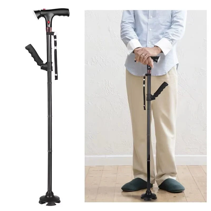 Bastone da Passeggio Pieghevole con Illuminazione LED - Sicuro e Compatto