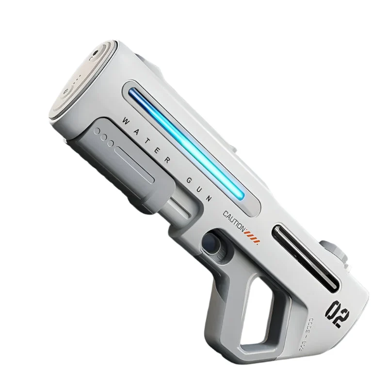 Pistola ad Acqua Potente con LED - Bianca o Grigia