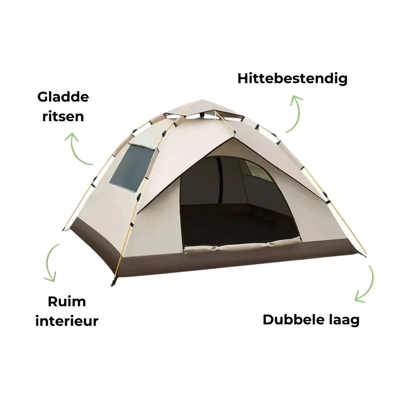 Tenda Facile da Montare | Impermeabile e Resistente al Vento | 3 Sec