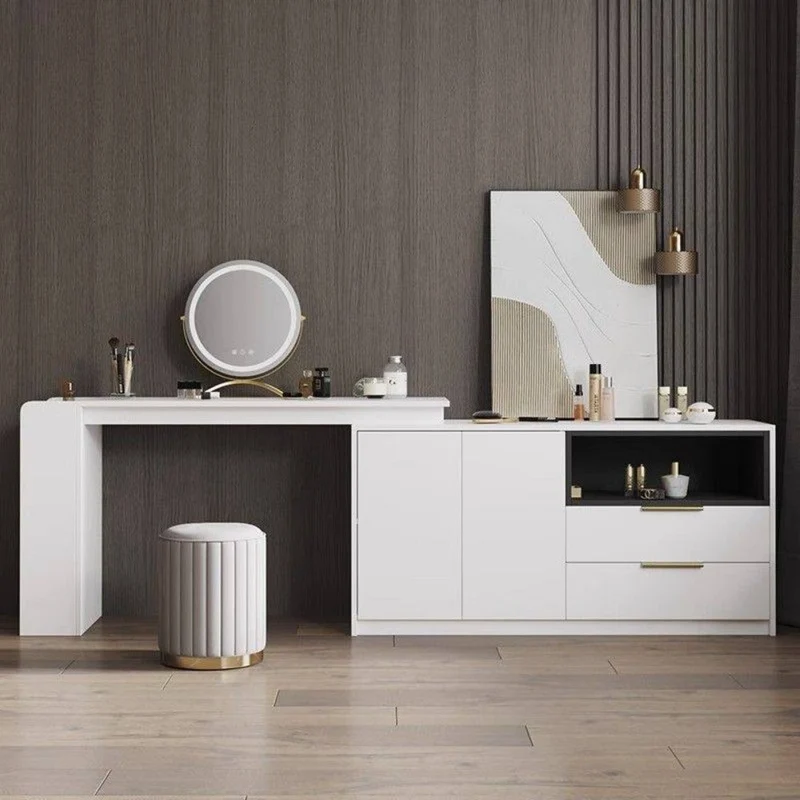 Pouf da Stoccaggio Nordic Chic – Pouf Rotondo Elegante con Stoccaggio e Finitura a Specchio