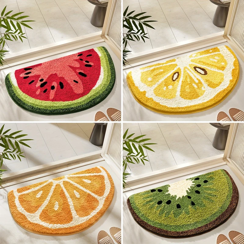 Tappeto da Bagno Ispirato alla Frutta – Morbido e Assorbente