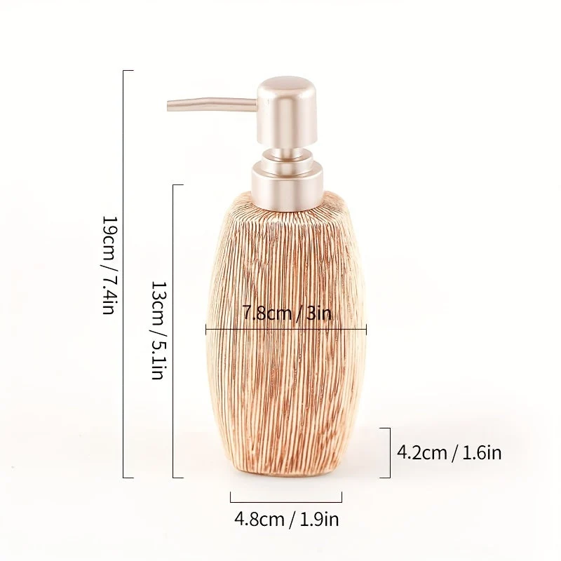 Set da Bagno in Ceramica Stile Legno – Accessori Lusso per un Tocco Naturale nel Tuo Bagno