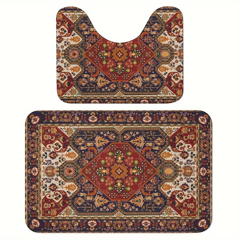 Set di Tappetini da Bagno Ispirati alla Persia – Assorbenti e Antiscivolo