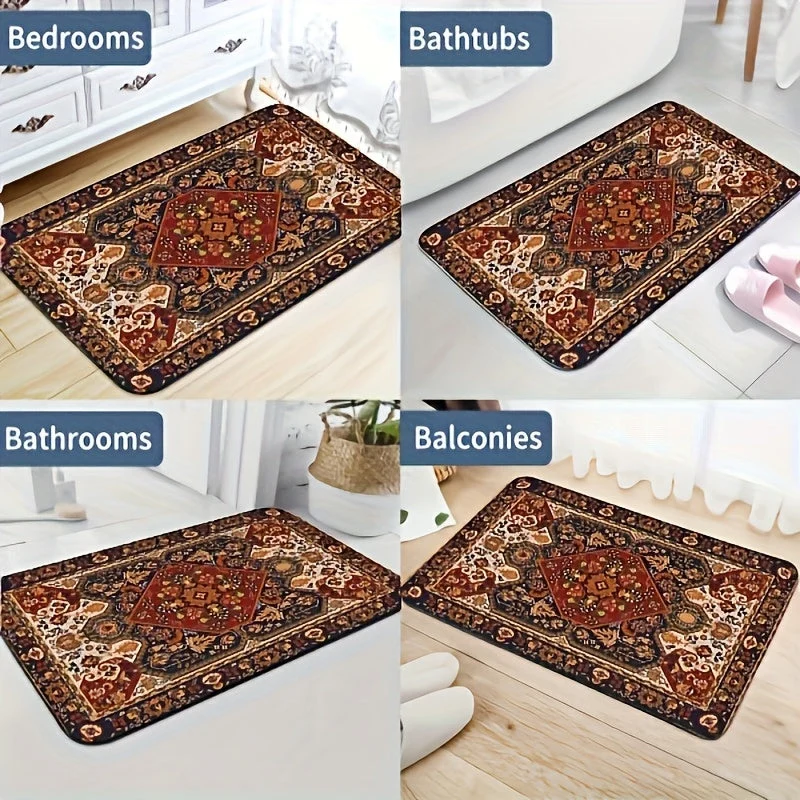 Set di Tappetini da Bagno Ispirati alla Persia – Assorbenti e Antiscivolo