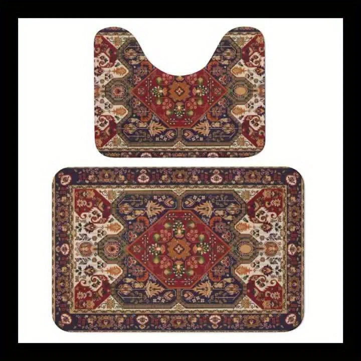 Set di Tappetini da Bagno Ispirati alla Persia – Assorbenti e Antiscivolo