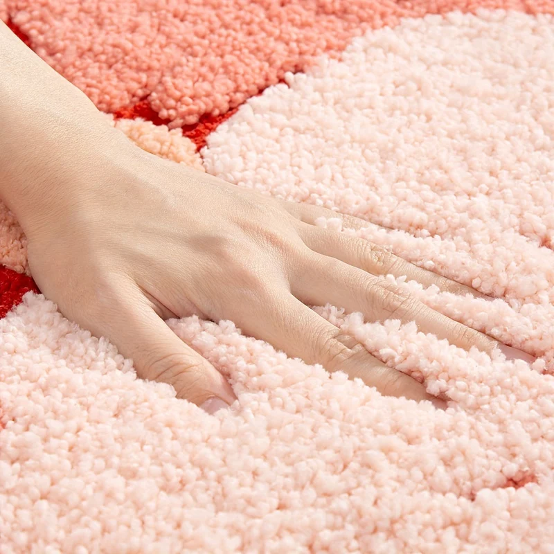 Tappeto da Bagno Fluffy Floral – Assorbente e Morbido per Maggiore Comfort