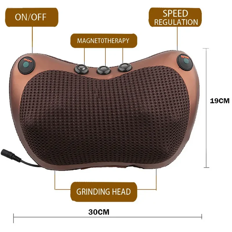 Cuscino Massaggiante Ergonomico – Con Magnetoterapia e Velocità Regolabile per il Massimo Relax