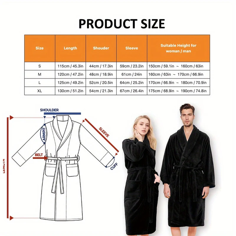 Accappatoio di Lusso Unisex in Pile Corallo – Ultra Morbido e Caldo per il Tuo Comfort