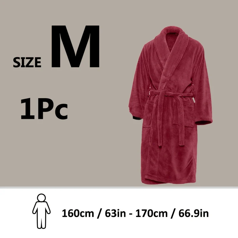 Accappatoio di Lusso Unisex in Pile Corallo – Ultra Morbido e Caldo per il Tuo Comfort