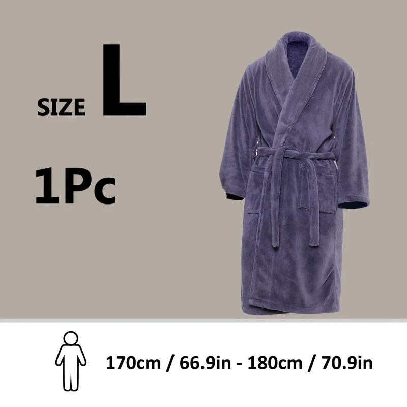 Accappatoio di Lusso Unisex in Pile Corallo – Ultra Morbido e Caldo per il Tuo Comfort