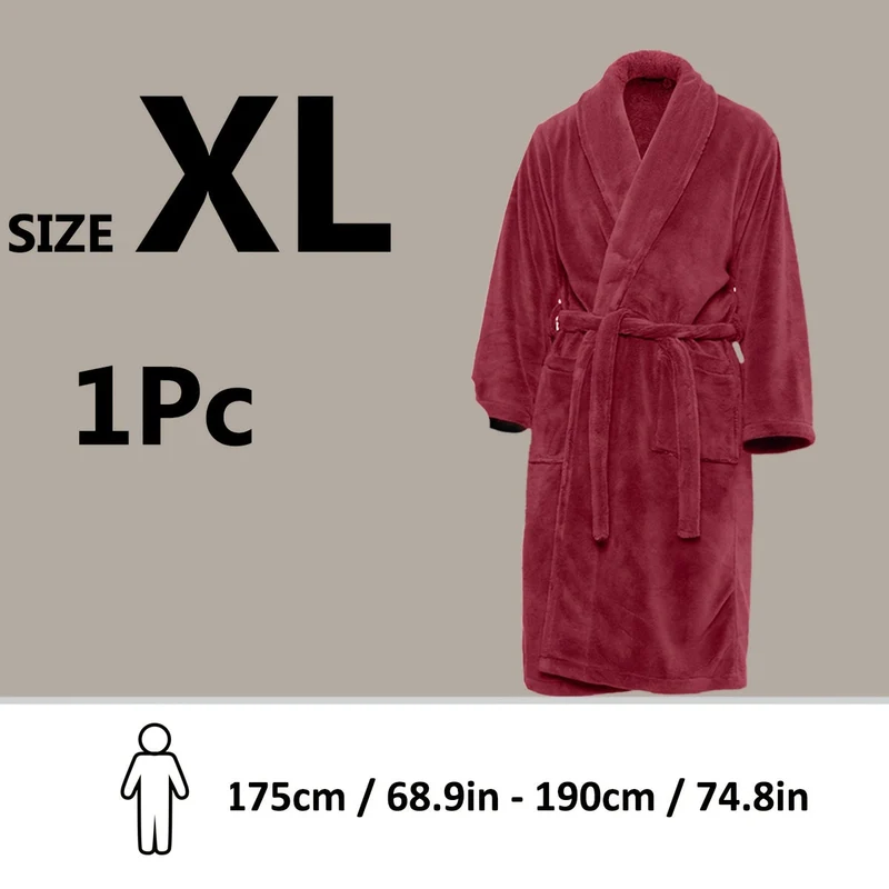 Accappatoio di Lusso Unisex in Pile Corallo – Ultra Morbido e Caldo per il Tuo Comfort