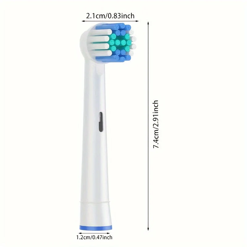 16 Testine di Ricambio per Spazzolini – Adatte ai Modelli Oral-B e Offrono una Pulizia Approfondita