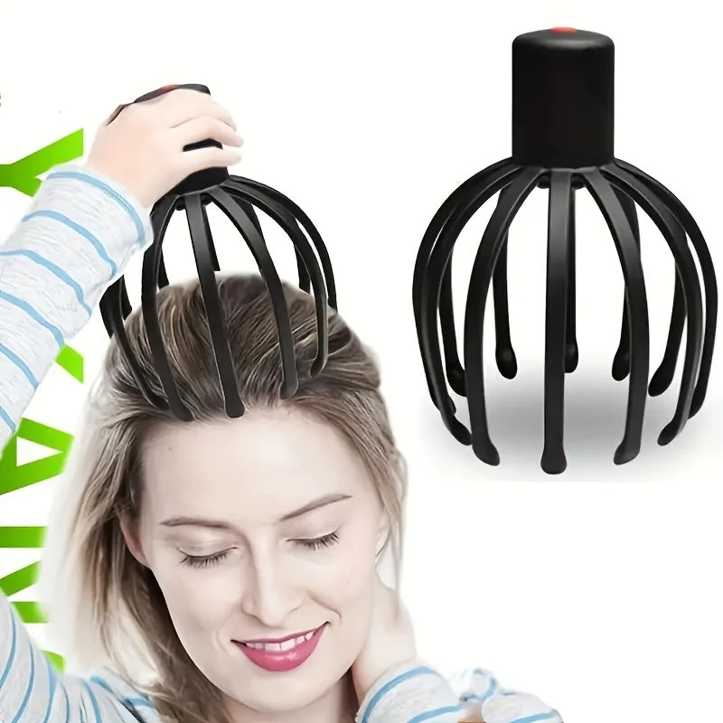 Massaggiatore per cuoio capelluto a forma di polpo – Ricaricabile USB e compatto