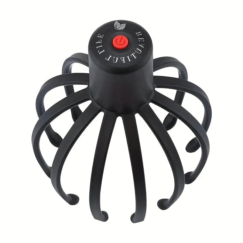 Massaggiatore per cuoio capelluto a forma di polpo – Ricaricabile USB e compatto