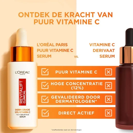 L'Oréal Paris Revitalift Clinical Pure Vitamine C 12% Serum - 30ml