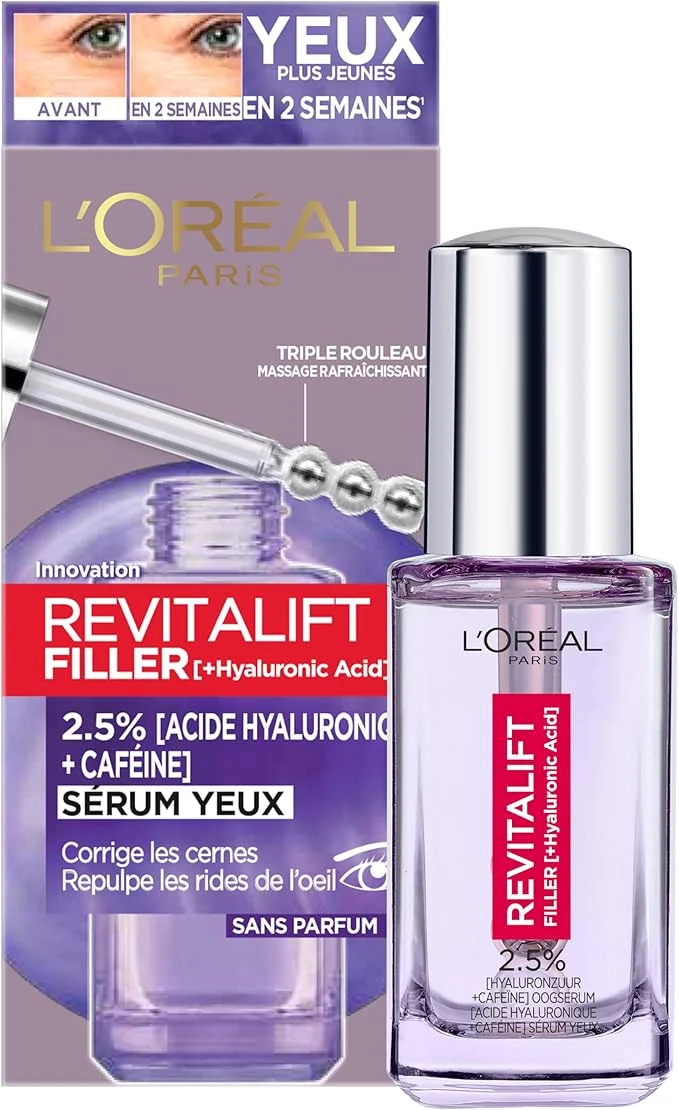 L'Oréal Paris Revitalift - Filler Hylaluronzuur 2,5%- oogserum - 20ml