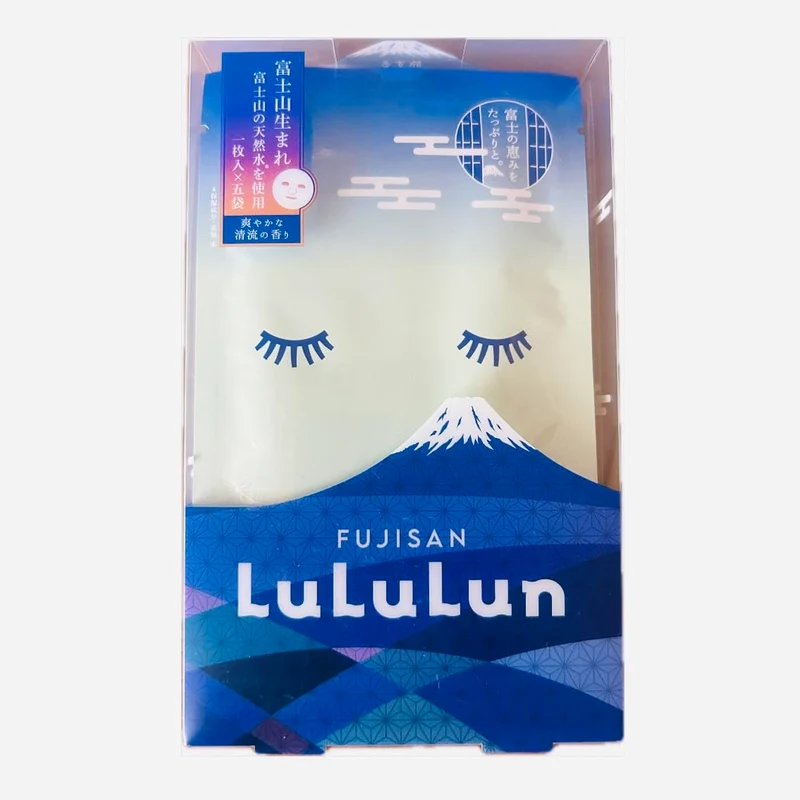 Traveling LuLuLun Mt Fuji Natural Water Face Mask 1 sheet × 5 packs