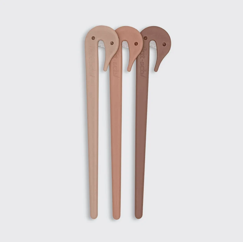 Lot de 3 couteaux élastiques écologiques