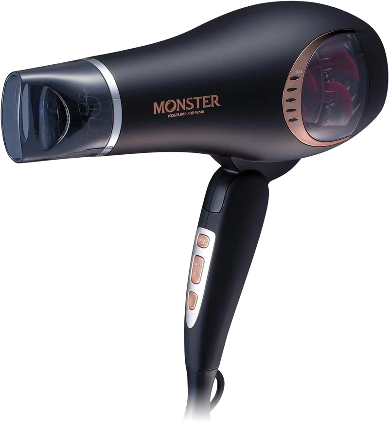 Koizumi Monster Hair Dryer Large Airflow Fast Drying Gold KHD-W740/N Copy Retry