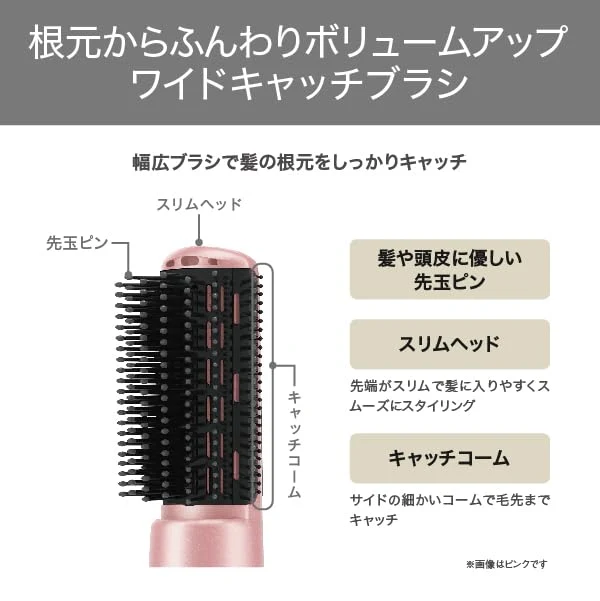 TESCOM Curl Hair Dryer Negative Ion Lightweight Pink TC360A-P