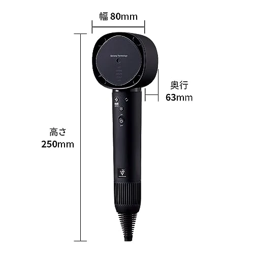 Sharp Plasmacluster Beauty Drape Flow Hair Dryer IB-WX901-B Black ※100V