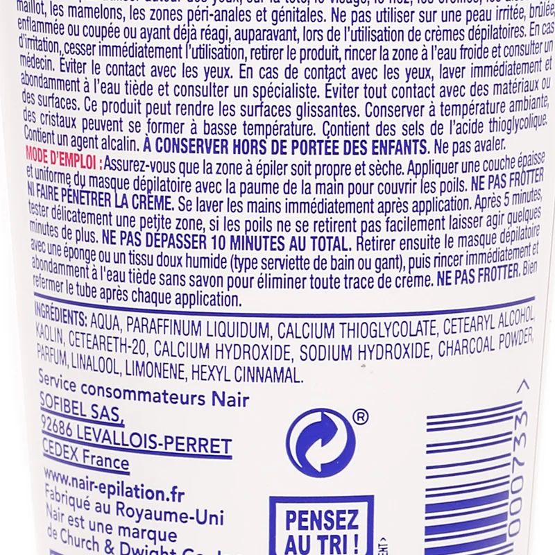 Masque dépilatoire 3 en 1 rituel minéral