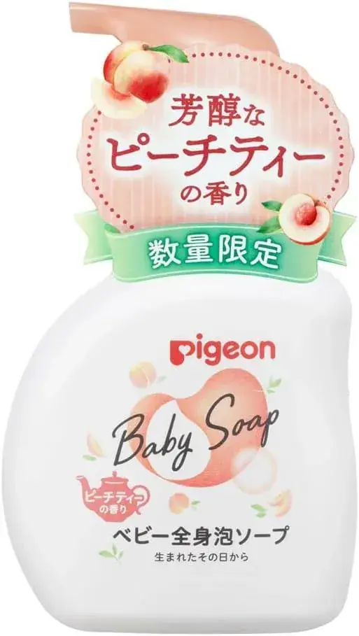 Pigeon Full Body Foaming Soap, Peach Tea Scent, 500ml