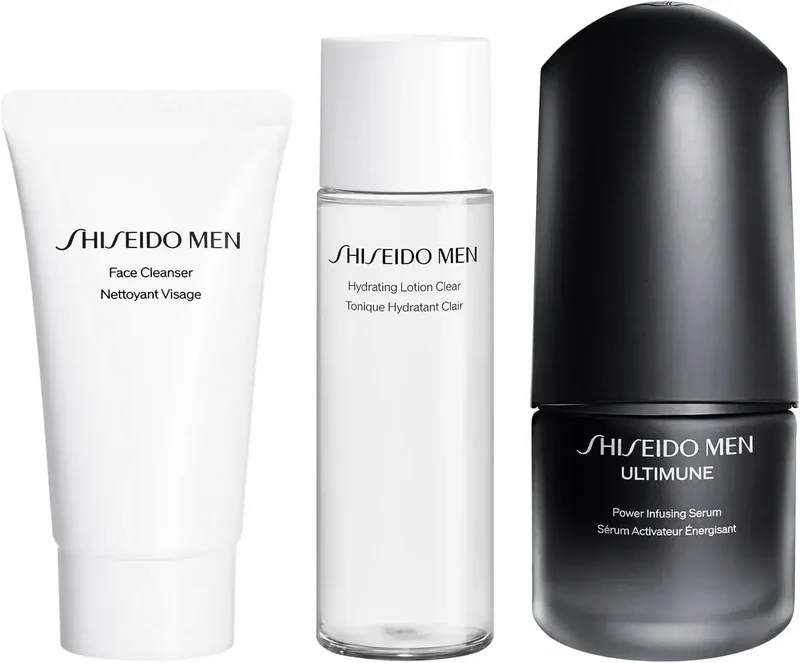 Shiseido Men Ultimune Starter Set Cleanser Toner Serum On-the-Go