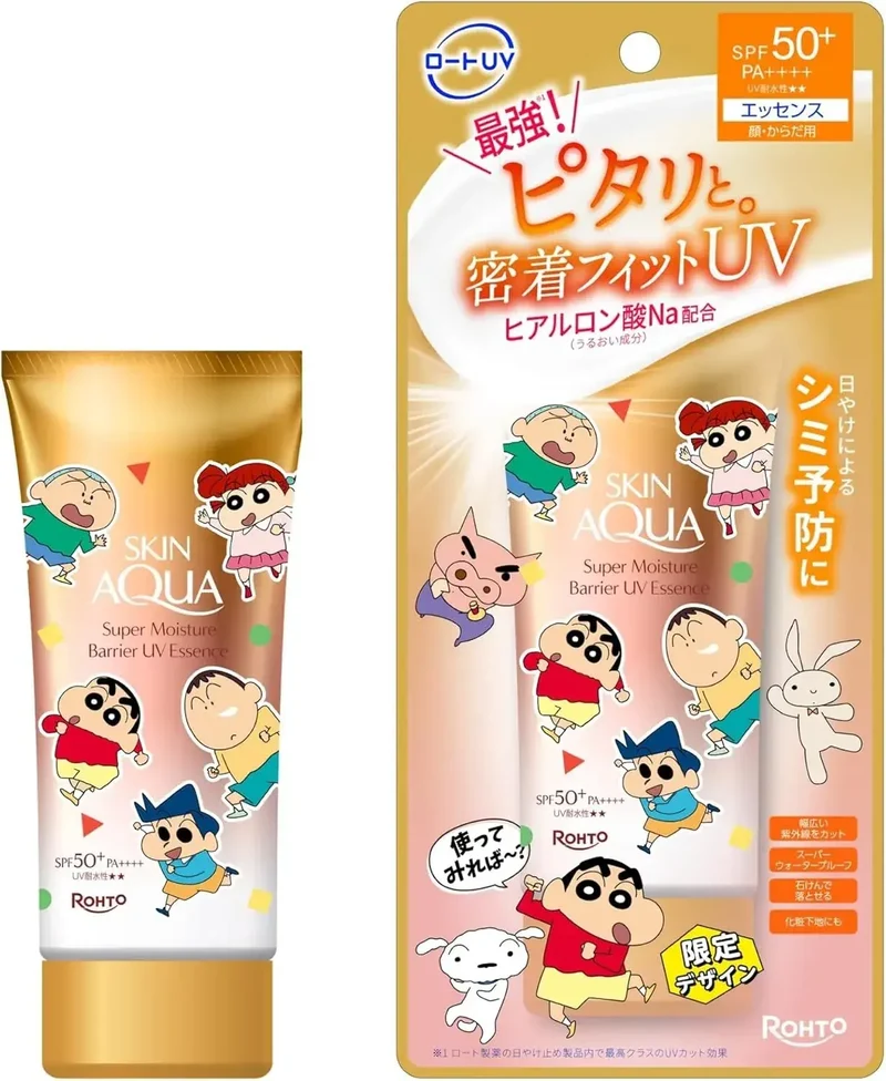 Skin Aqua UV Barrier Essence Sunscreen Crayon Shin-chan 70g
