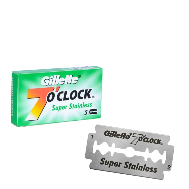 Lames de rasoir à double tranchant "7 O'Clock Super Stainless" (5 unités)