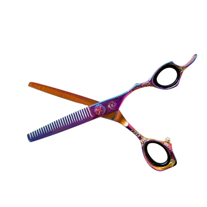 Ciseau amincisseur 27 dents "Dragon Rainbow" (13.97cm/5.5") - Droitier