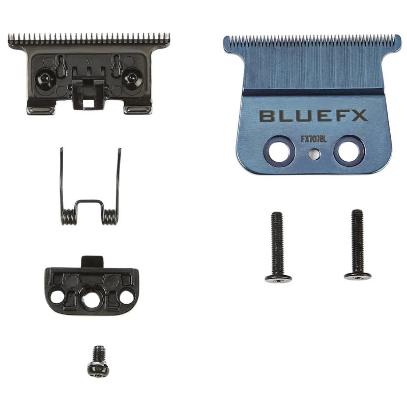 BaByliss PRO - Lame de rechange pour tondeuse FX729 Lame en T à dents standard FX707BL DLC/Titanium - Bleu