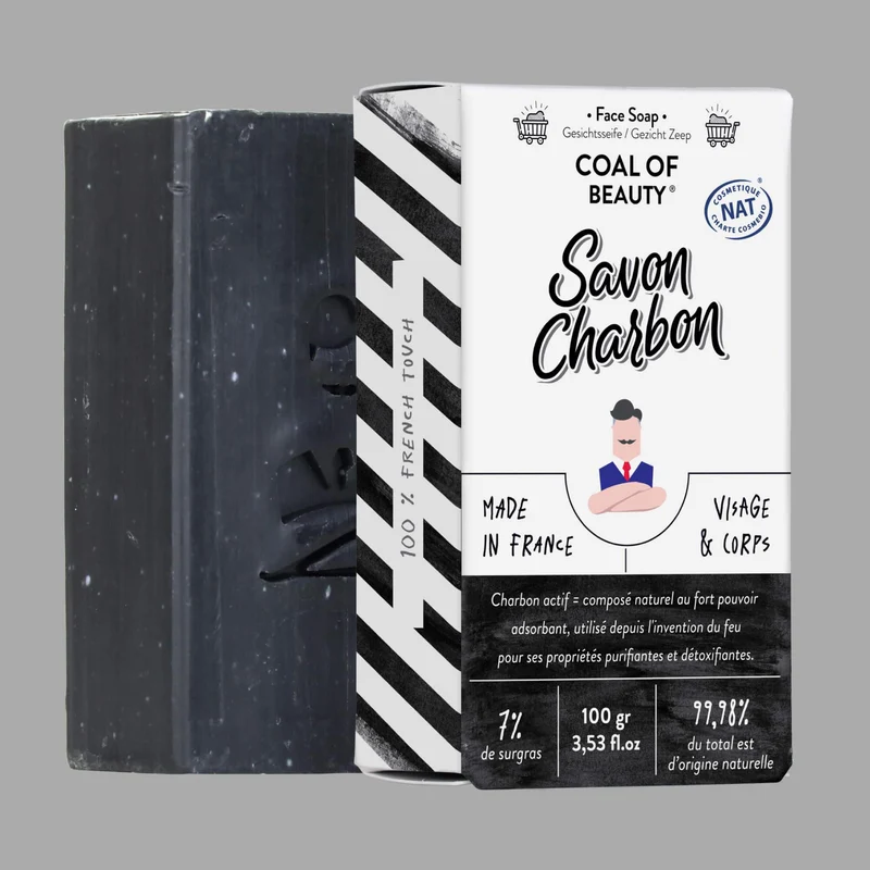 Savon surgras visage et corps - COAL OF BEAUTY - 100gr