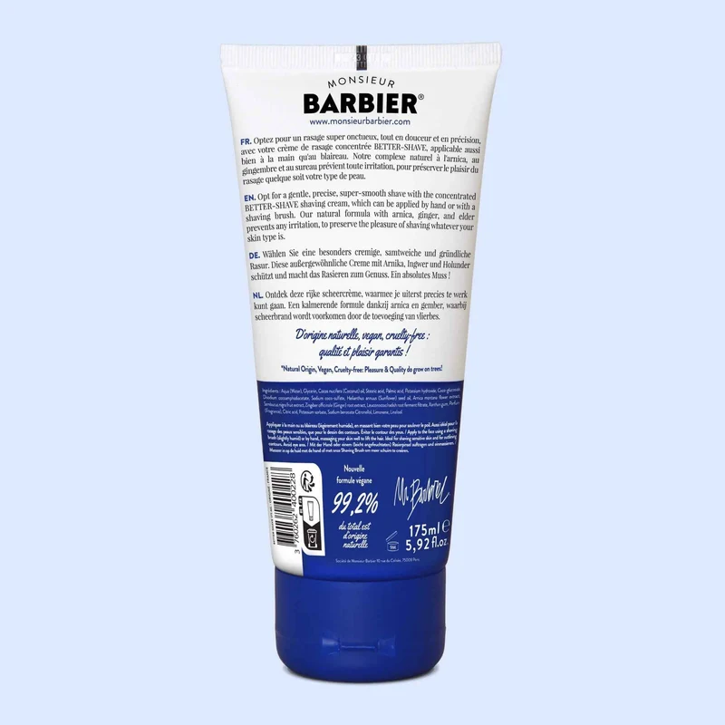 Crème de rasage - BETTER SHAVE - 175mL