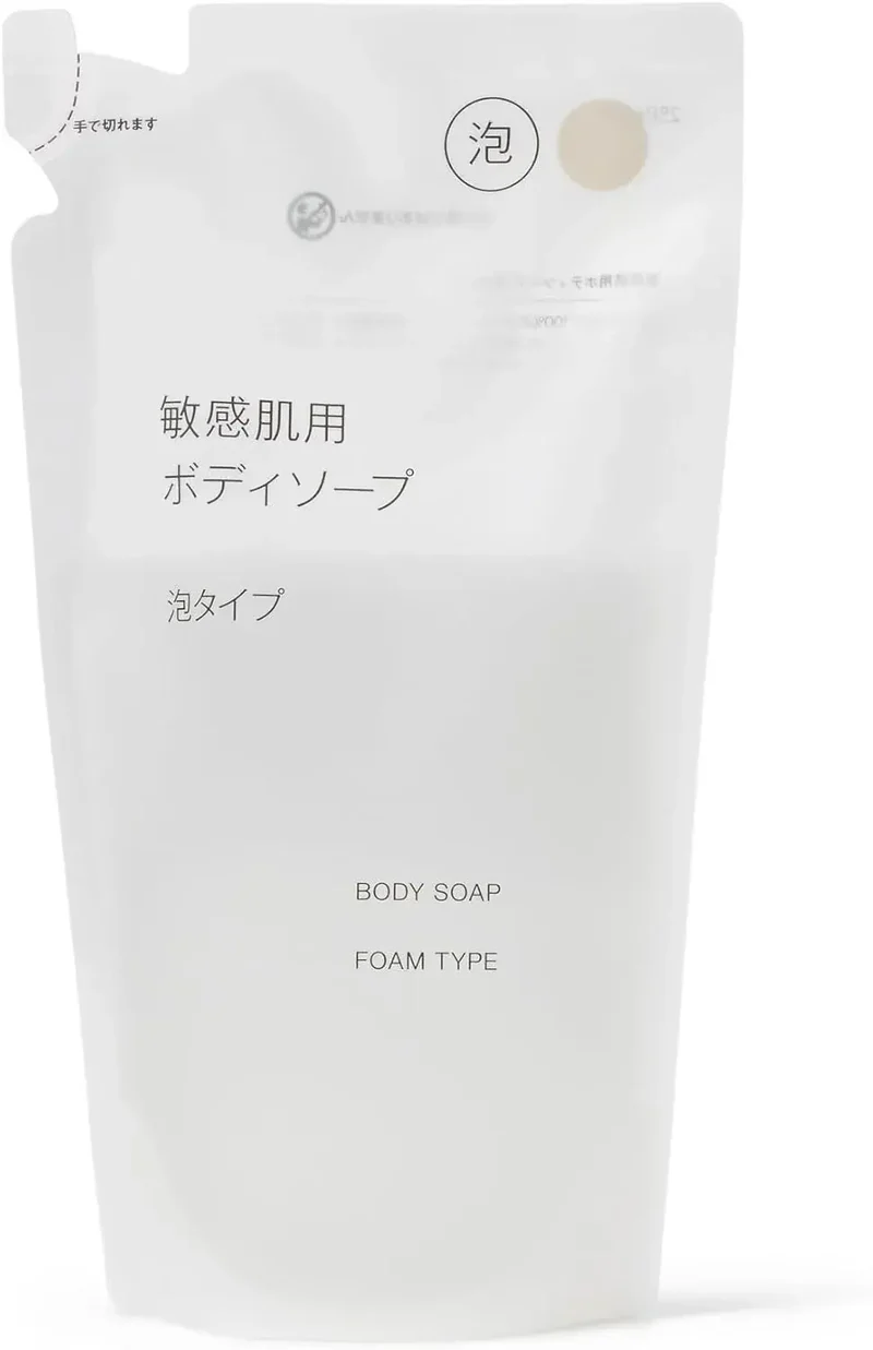 Muji Sensitive Skin Foaming Body Wash Refill 340ml