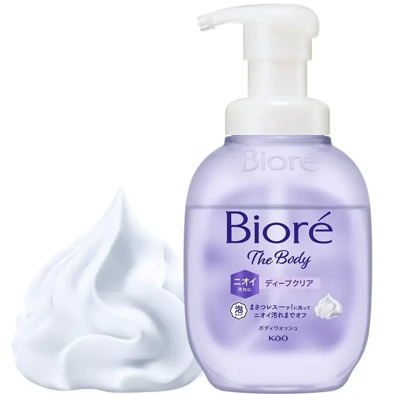 Biore U The Body Foaming Deep Clear Body Wash Pump for Radiant Skin