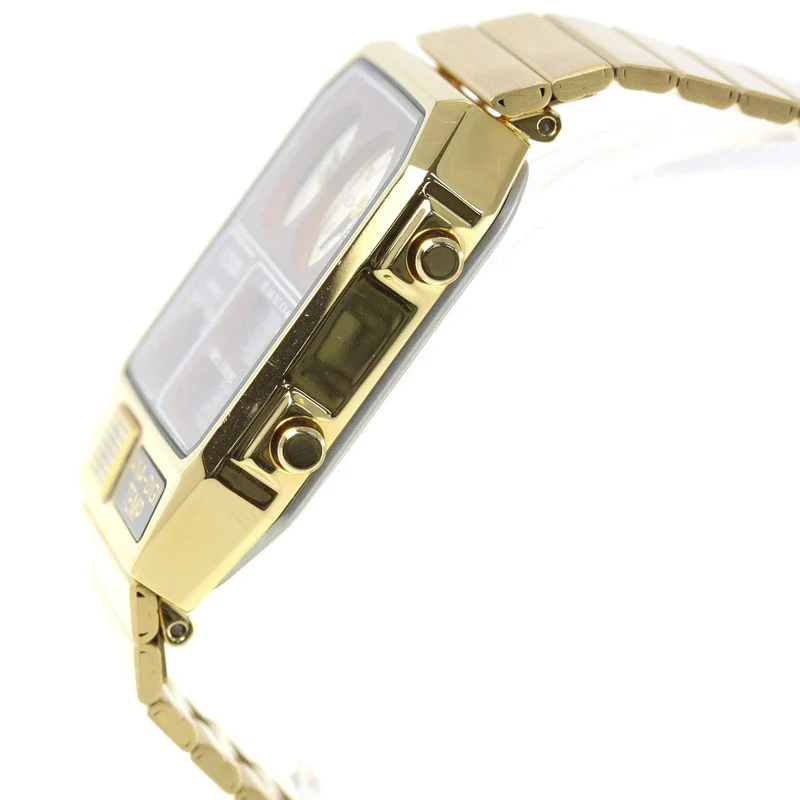 CITIZEN RECORD LABEL Ana-Digi Temp Reissue Watch Gold JG2103-72X