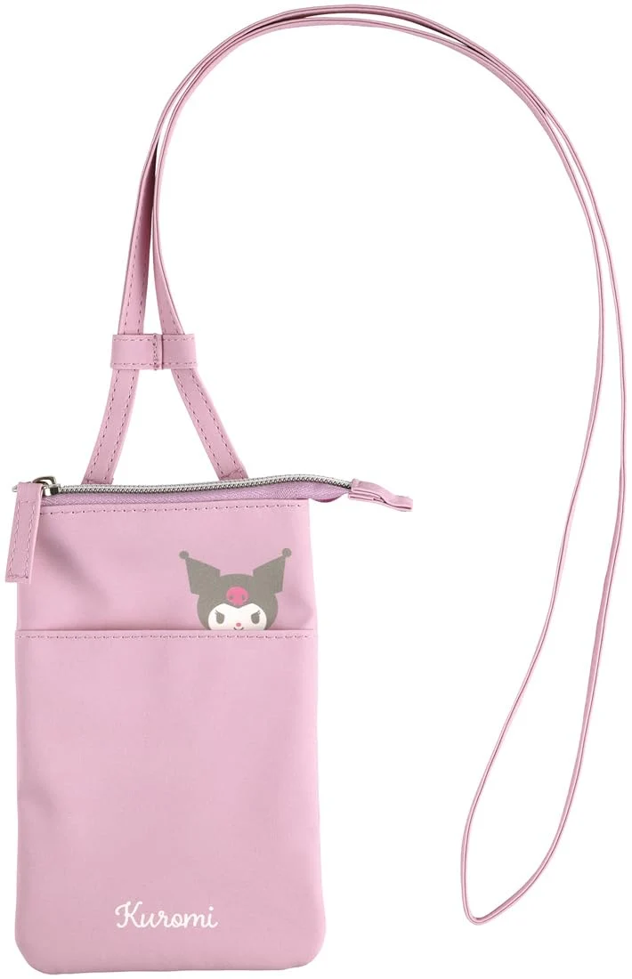 Skater Kuromi Zippered Crossbody Smartphone Pouch