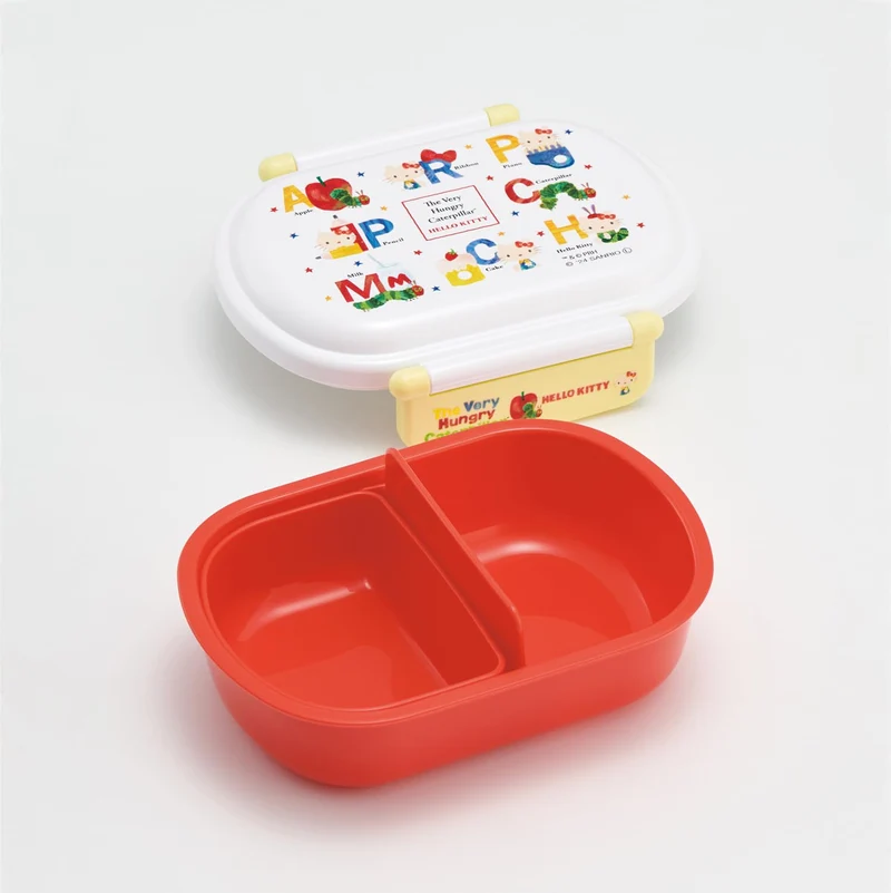 Skater 360ml Bento — 1-tier Microwave/Dishwasher Safe Caterpillar×Hello Kitty