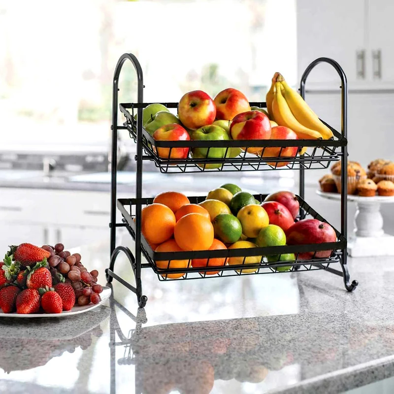 SIMPLE INNOVATIONS - Panier de Comptoir à Deux Niveaux