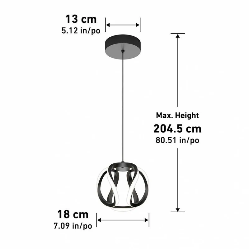 ARTIKA - Suspension à 1 Lumière Del Vivaldi 1
