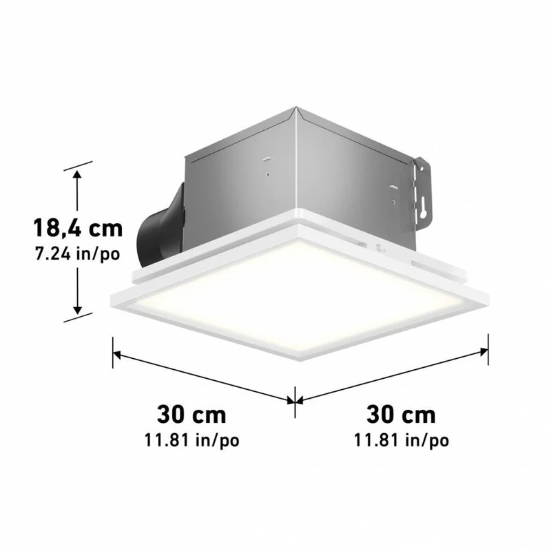 ARTIKA - Ventilateur de Salle de Bain avec Panneau à Del Skylight Breeze