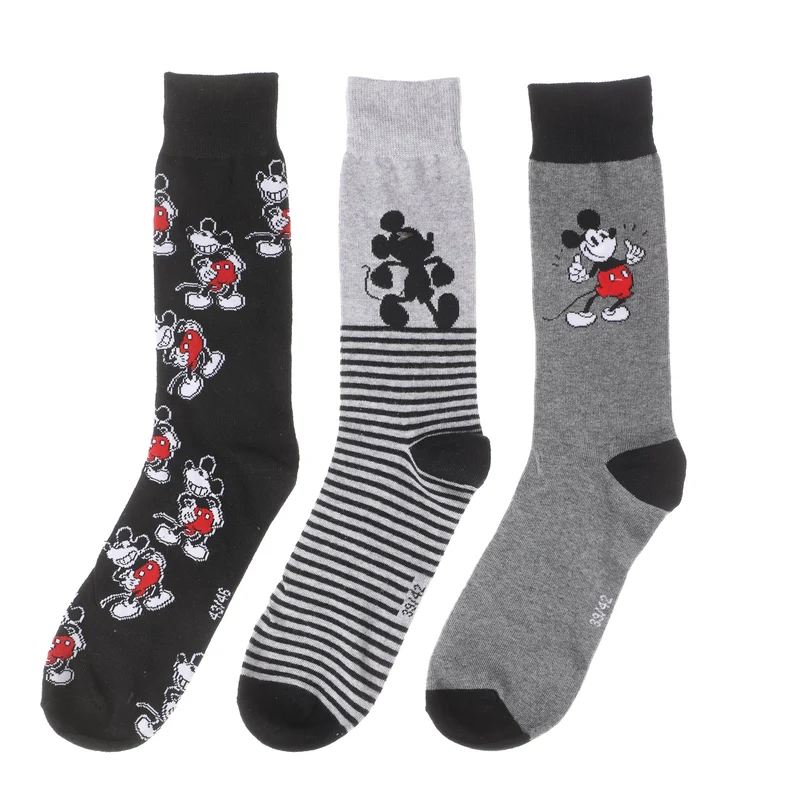 3 paires de chaussettes Mickey - Gris foncé