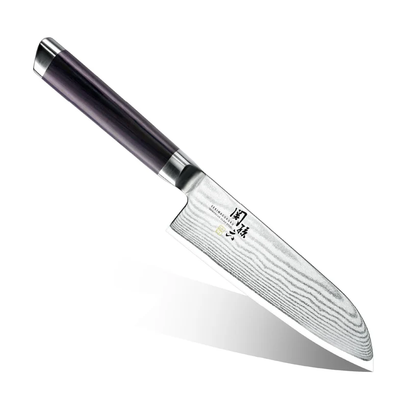 KAI Damascus Santoku Knife 145mm Made in Japan AE5201