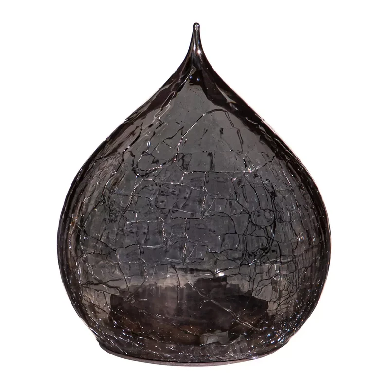 EVERGREEN - Ensemble de 3 Gouttes de Pluie en Verre à DEL