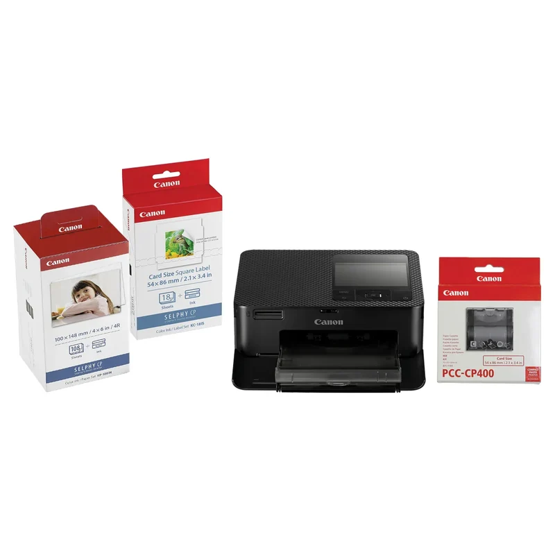CANON - Imprimante Photo Compacte avec Encre de Couleur et Papier SELPHY CP1500