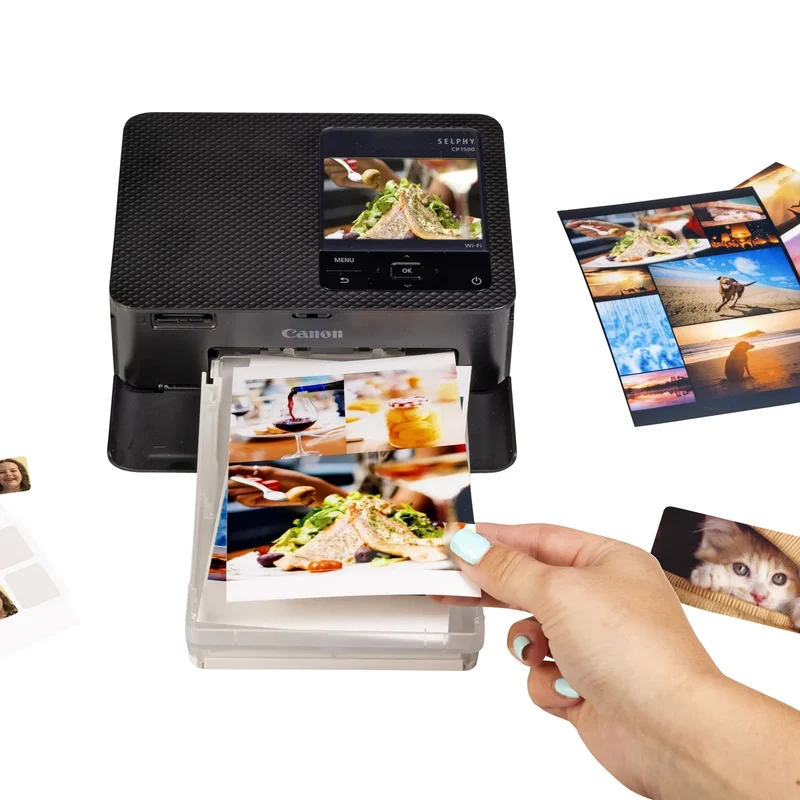 CANON - Imprimante Photo Compacte avec Encre de Couleur et Papier SELPHY CP1500
